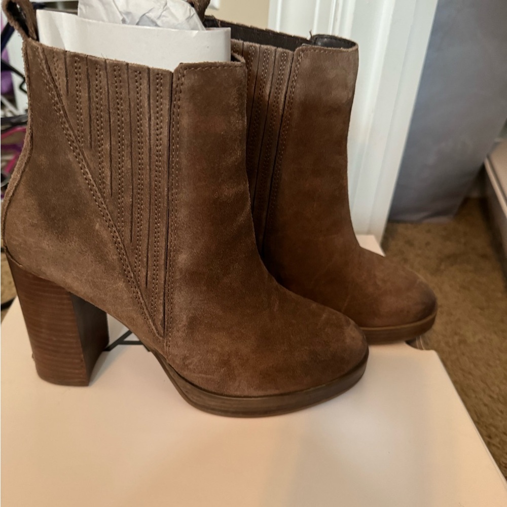 Aldo Brown Suede Booties